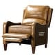 preview thumbnail 12 of 12, HULALA HOME Brigida Cigar Genuine Leather Manual Recliner with Nailhead Trim