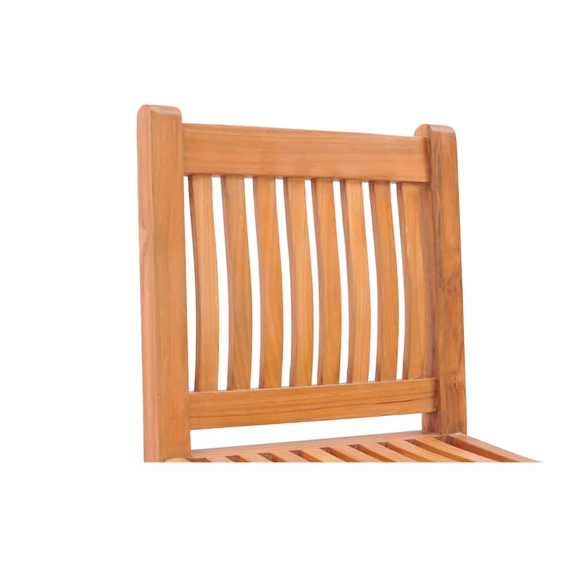 Chic Teak Elzas Teak Wood Indoor/ Outdoor Dining Side Chair