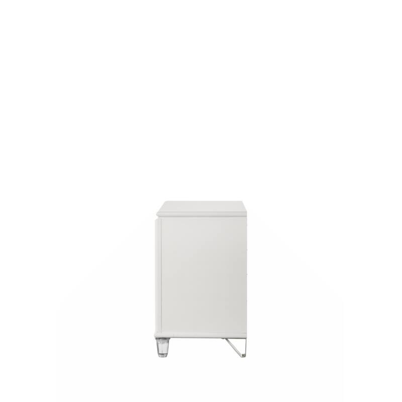 Tarian Nightstand, Pearl White Finish