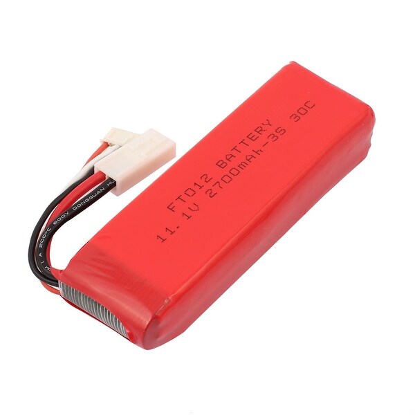DC 11.1V 2700mAh Red Recycle Charging Lithium Battery Pack for RC Boat