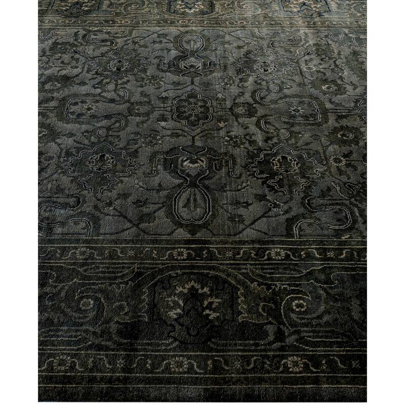 Overdyed One-of-a-Kind Hand-Knotted Area Rug - Gray - 6' 1" x 9' 2"