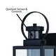 preview thumbnail 13 of 13, Medinah Motion Sensor Dusk to Dawn Outdoor Wall Light Clear Glass - 5-in. W x 13.25-in. H x 6.5-in. D