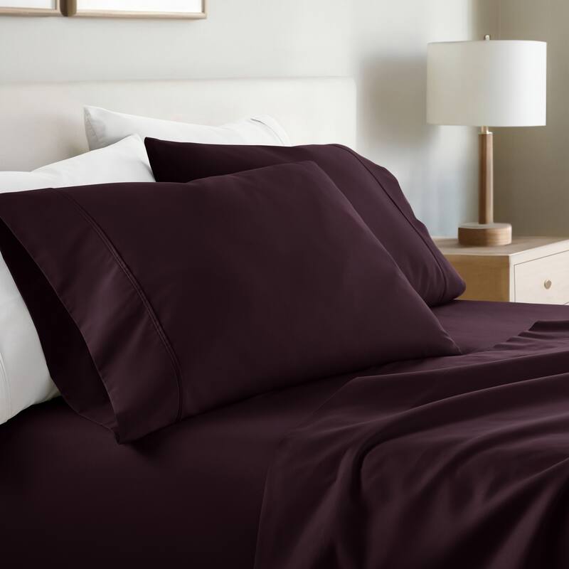 Home Collection Ultra Soft 2-piece Microfiber Pillowcase Set - King - Purple