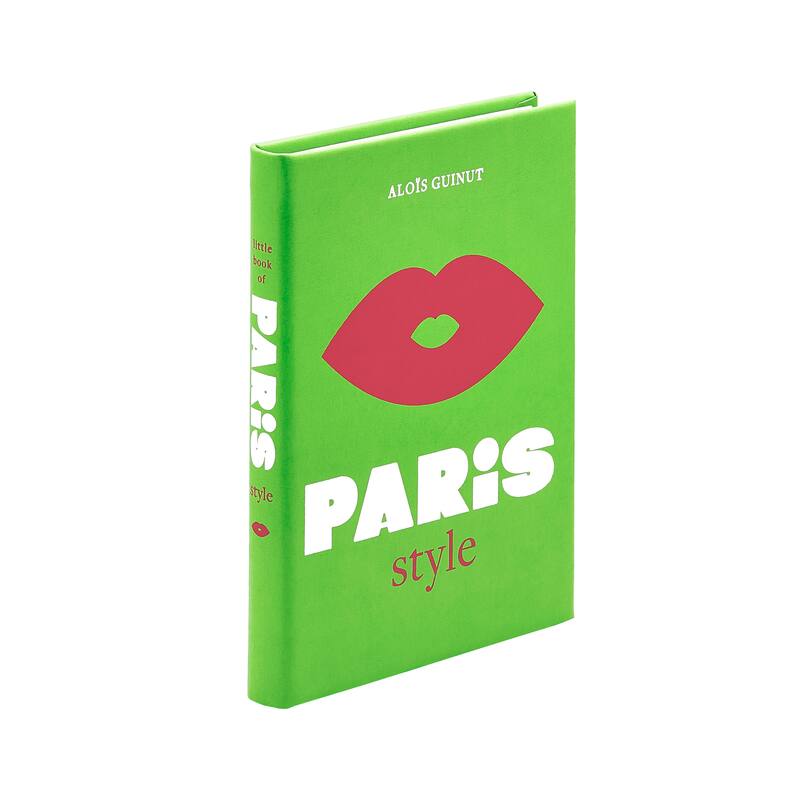 Graphic Image Little Book of Paris Coffee Table Book, Leather, Lime