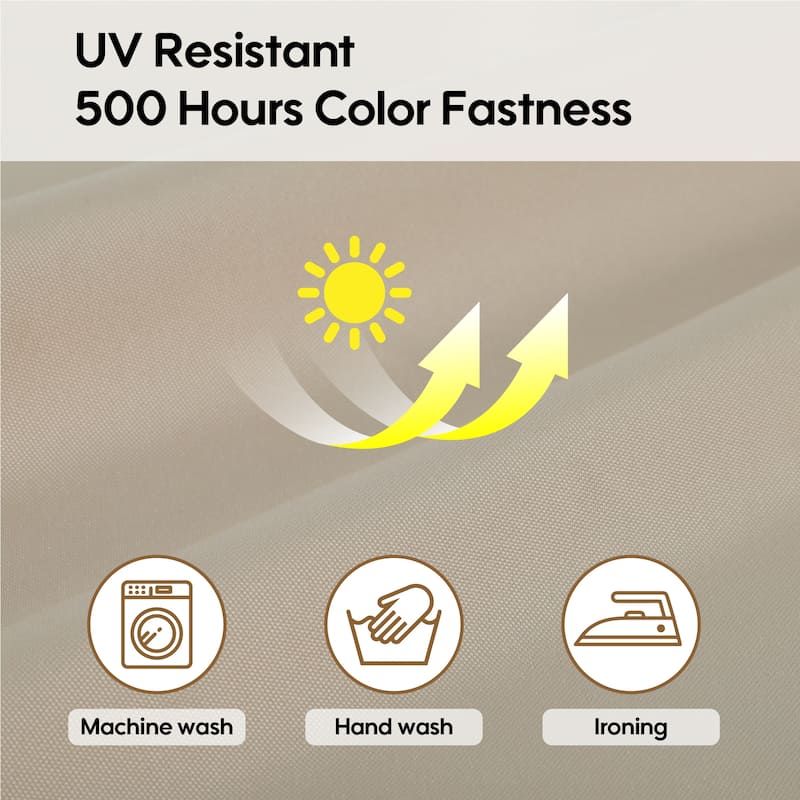 Polyester 14-Piece Outdoor Rattan Cushion Covers Set with Zipper - 25.6L x 25.6W x 3.9H inch