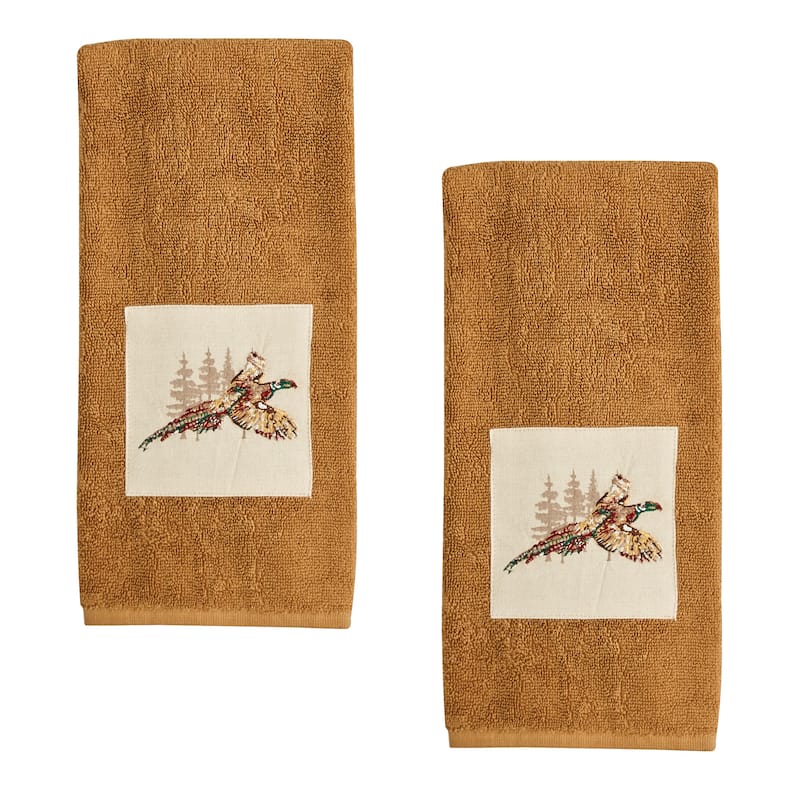 Park Designs Gamekeeper Terry Hand Towel Set of 2 - Fingertip Towel