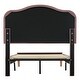 preview thumbnail 61 of 66, Velvet Upholstered Platform Bed Smart LED Bed Frame with Adjustable Height Headboard, Noise-Free Slat Support for Night's Sleep