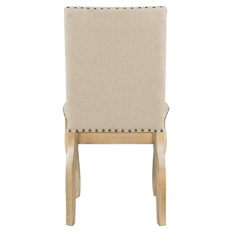 Dining Chairs Wood Upholstered Fabirc Dining Room Chairs Set of 4
