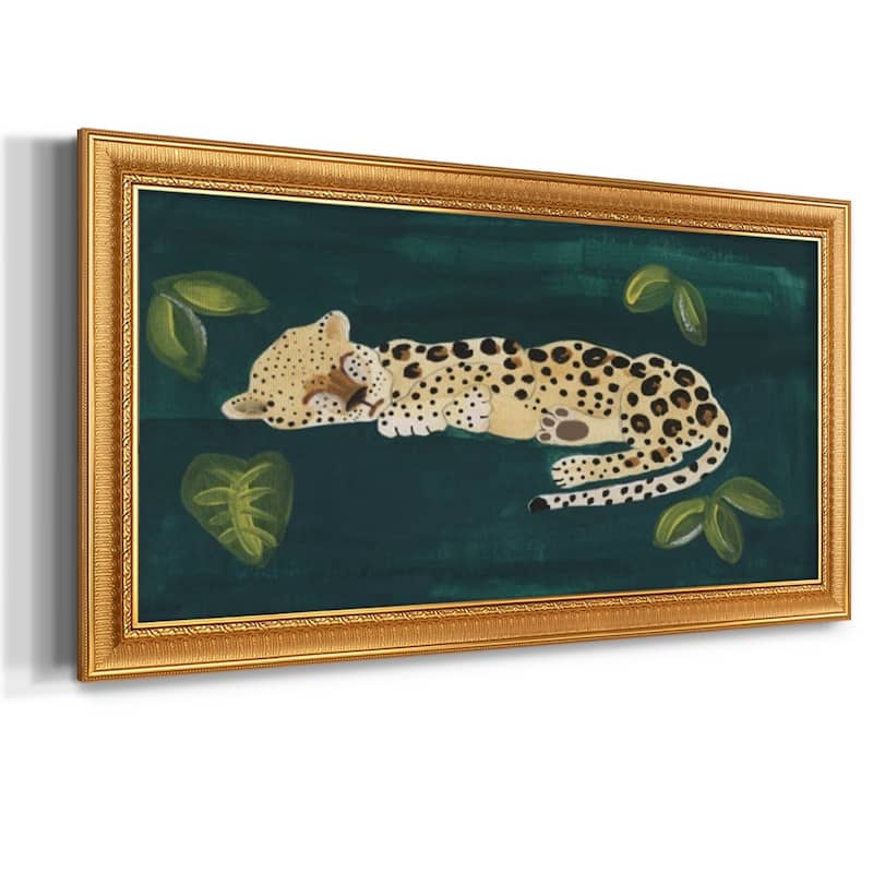 Lethargic Leopard II Premium Framed Canvas- Ready to Hang