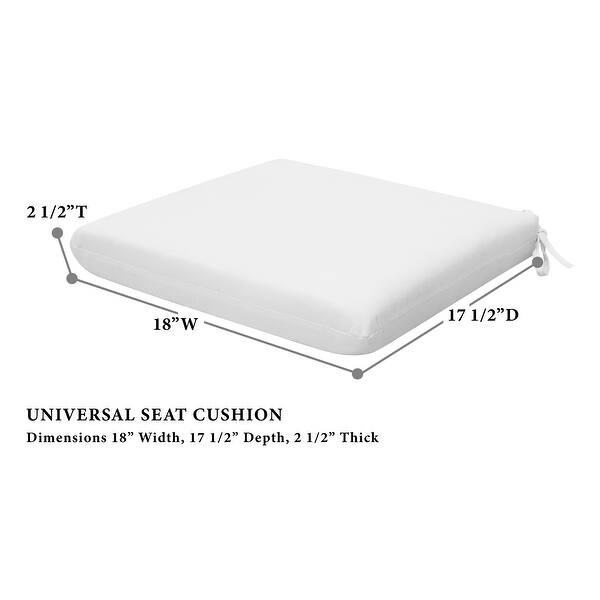 Textured Universal Seat Cushion (2-Pack) - 18" wide x 17.5" deep x 2.5" thick
