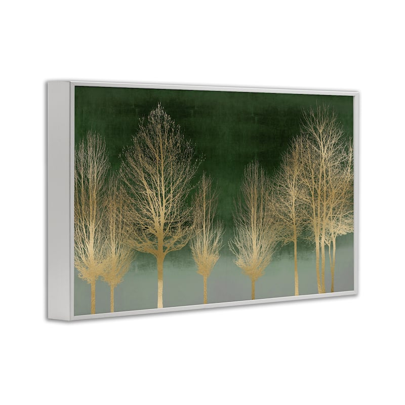 Stupell Gold Gradient Forest Framed Giclee Art Design By Kate Bennett