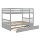 preview thumbnail 55 of 54, Full Over Full Bunk Bed with Trundle, Convertible to 2 Full Size Platform Bed