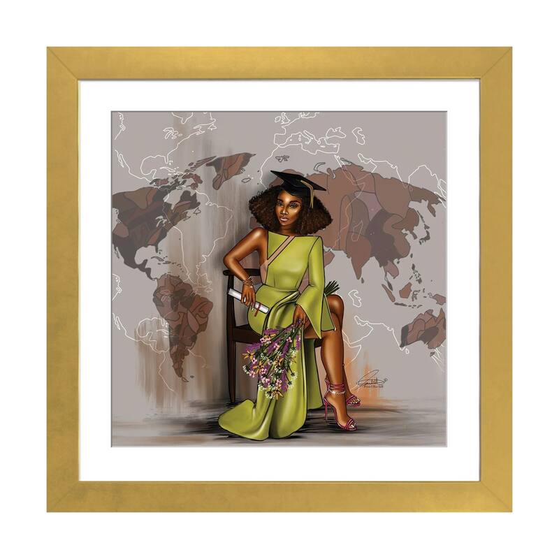 iCanvas "The Graduate" by Peniel Enchill - Gold - 24x24x1