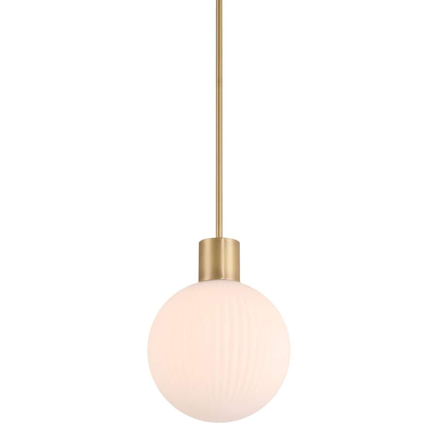 Minka Lavery 2996 Fenton 10" Wide Mini Pendant with Ribbed Glass Shade