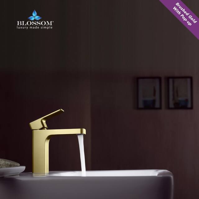 Solid Brass Lead-free Single-handle High Arc Bathroom Faucet