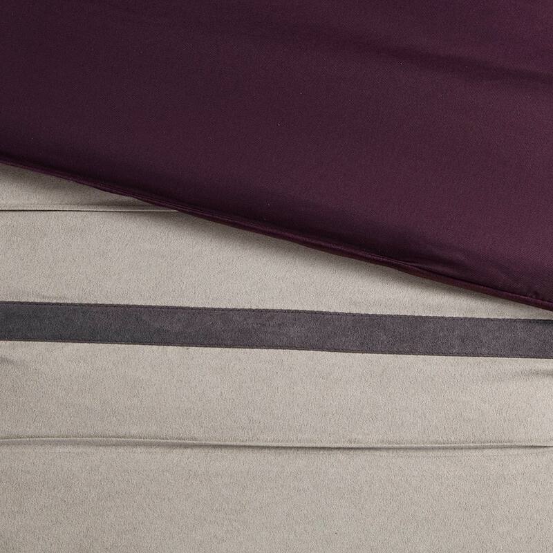 GDF Studio - Palmer 7-Piece Pieced Faux Suede Comforter Set