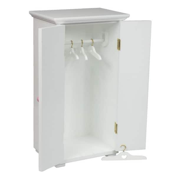 Shop White Wooden Wardrobe Armoire Clothes Closet Furniture For