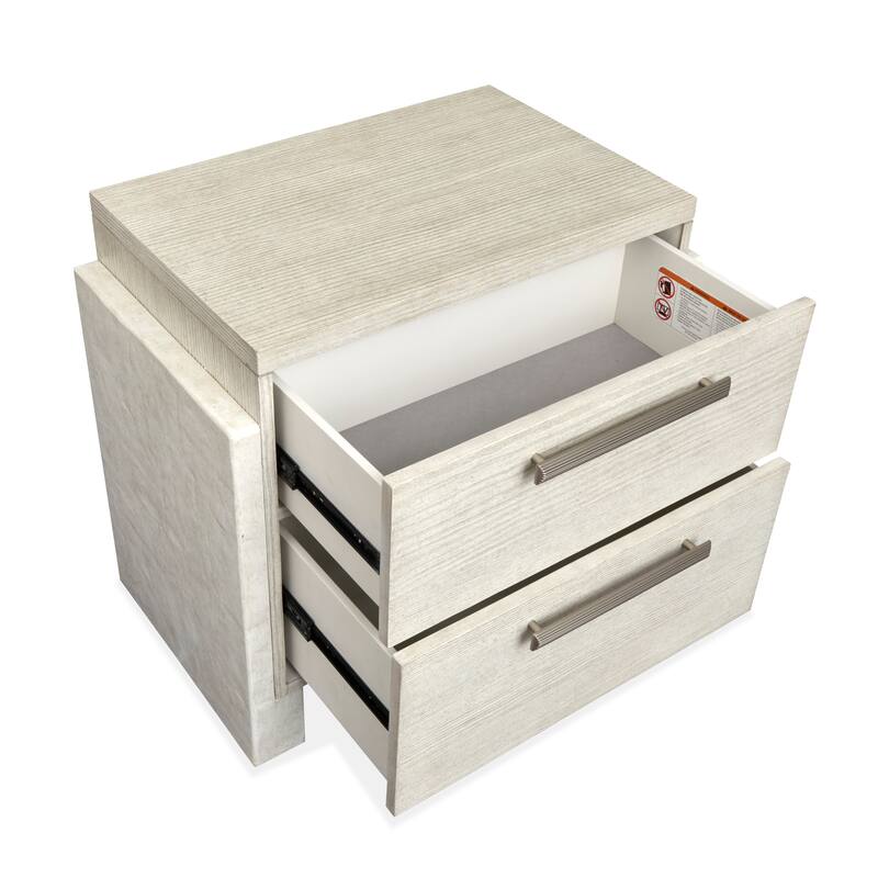 Magnussen Home Lorelei Misty Cloud Drawer Nightstand