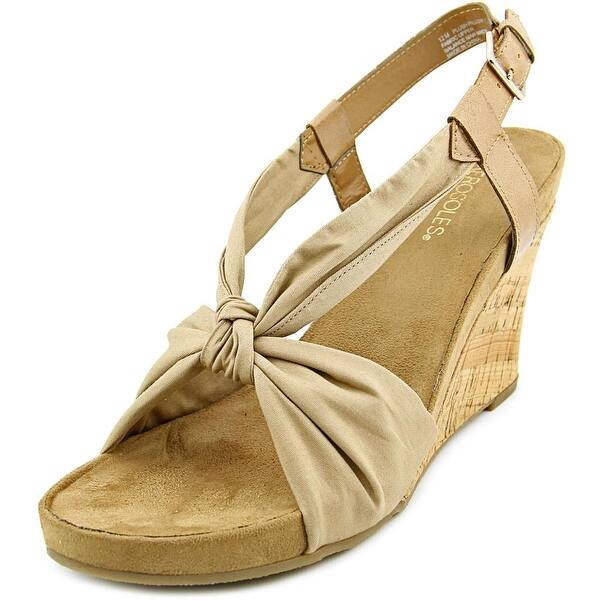 Shop Aerosoles Plush Pillow Women Open Toe Canvas Wedge Sandal