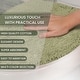 preview thumbnail 129 of 189, Home Weavers Waterford Collection Cotton Toilet Lid Rug | Elastic Fit | Fit Most Standard Toilet Lid | 18"x18"