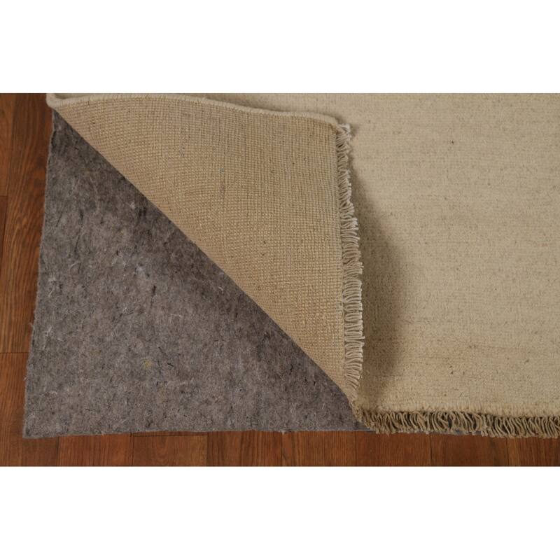 Solid Modern Gabbeh Oriental Rug Handmade Living Room Wool Carpet - 6'10" x 9'7"