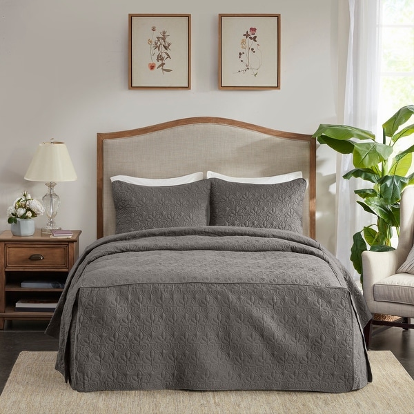 Madison Park Mansfield Fitted Bedspread Set. Opens flyout.