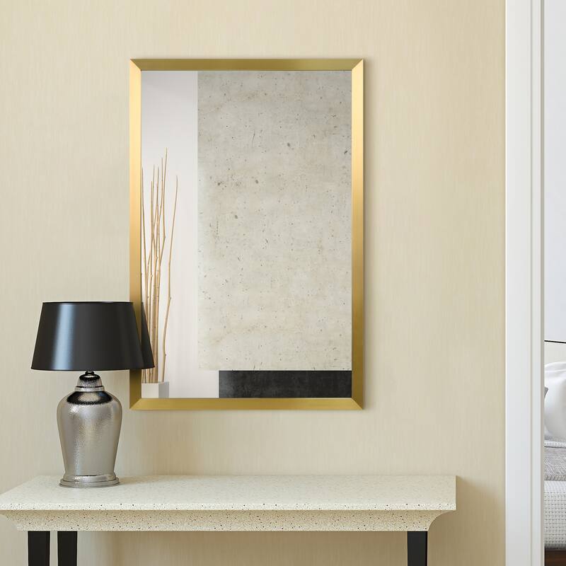 Contempo Stainless Steel Gold Wall Mirror