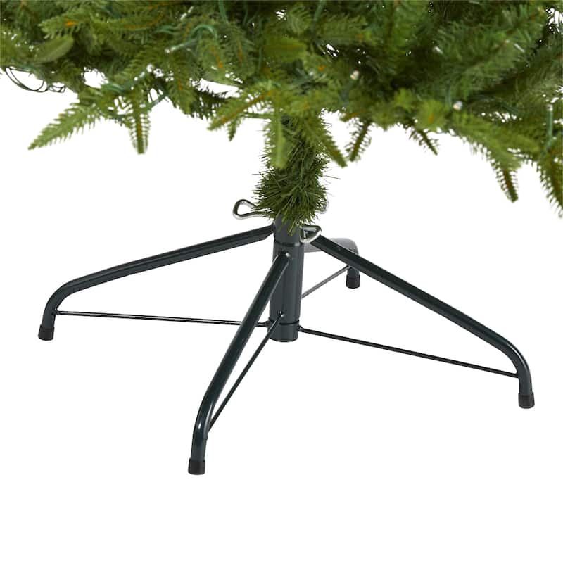5’ Pre-Lit Colorado Mountain Christmas Tree, Clear LED Lights - 5 Foot