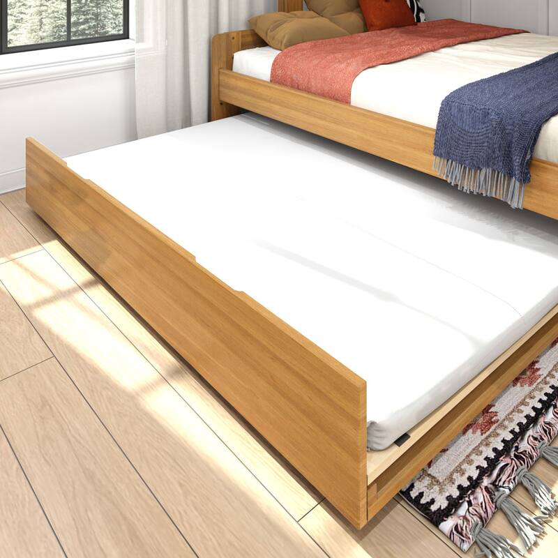 Max and Lily Farmhouse Twin over Full Bunk Bed with Trundle