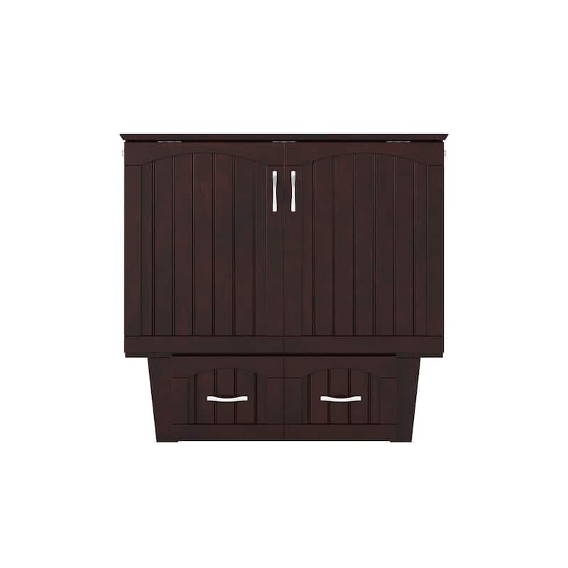 Sydney Twin Murphy Bed Chest with 6 inch Mattress