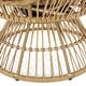 preview thumbnail 5 of 11, Pintan Outdoor Wicker Swivel Egg Chair by Christopher Knight Home
