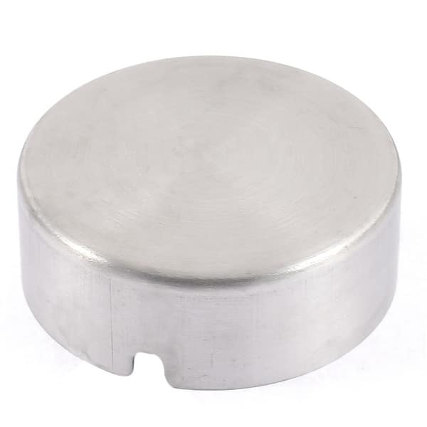 Home Office Metal Cylinder Shape Cigarette Holder Case Ashtray 8cm Dia