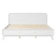 preview thumbnail 56 of 103, Rustic Pine Wood Bed Frame Low-Profile Platform Bed with Panel Headboard Solid Wood Slat Support and Extra Wide Thickened Legs