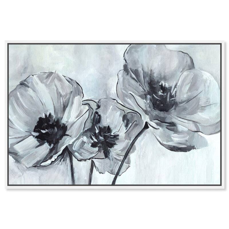 Flower Impressions Canvas by Art Remedy - White - 45" x 30"