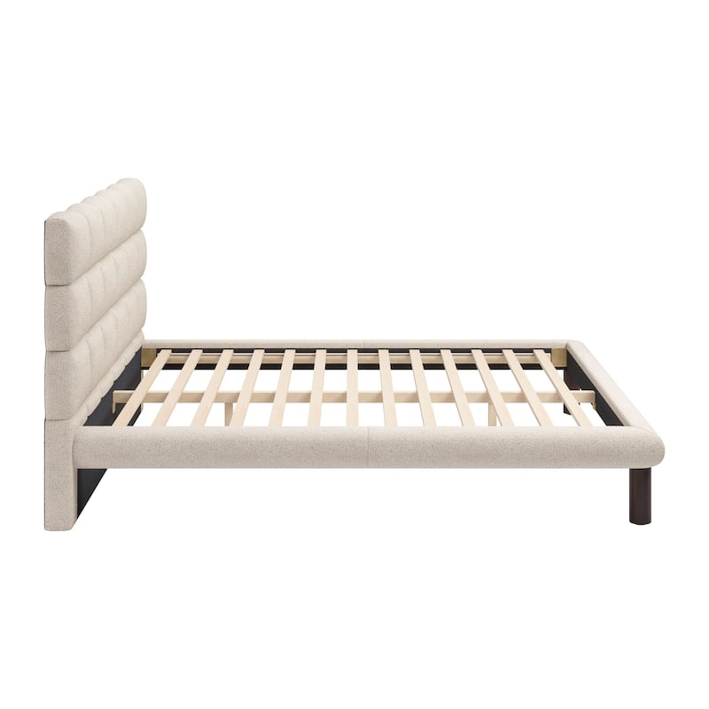 Placid King Bed Beige - Beige