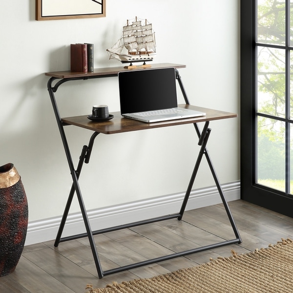 Space saving foldable 2024 desk
