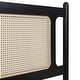 preview thumbnail 13 of 13, Trundle Platform Bed Queen Size Bed Frame and Twin Size Trundle, with Unique Rattan Headboard 2 Storage Drawer, Elegant Espresso