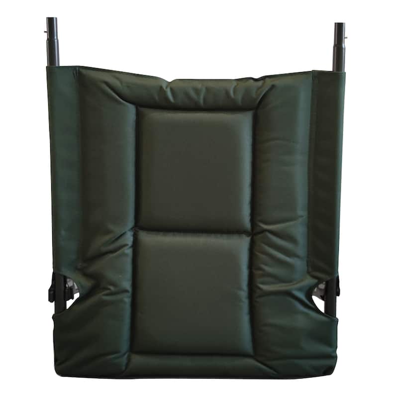 Camping Lounge Chair with Detachable Footrest, Folding Reclining Chair with Adjustable Backrest & 360° Foot Cup