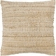 preview thumbnail 1 of 2, Kalyn Farmhouse Solid Color Accent Pillow 18"L x 18"W - Cover Only - Tan