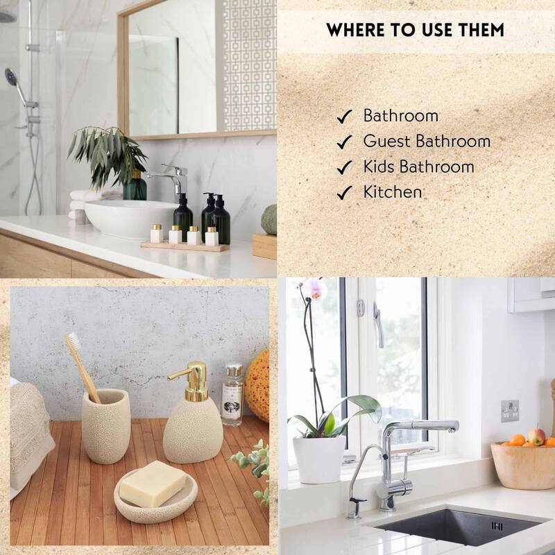 Stylish Sea Sponge Inspired Bathroom Accessory Set