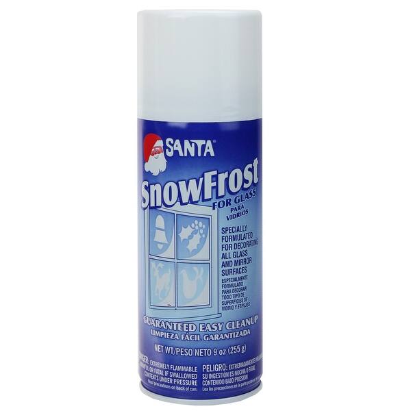 Santa Winter White Snowfrost Christmas Artificial Snow Spray For Glass 9 Ounces Overstock 25734288