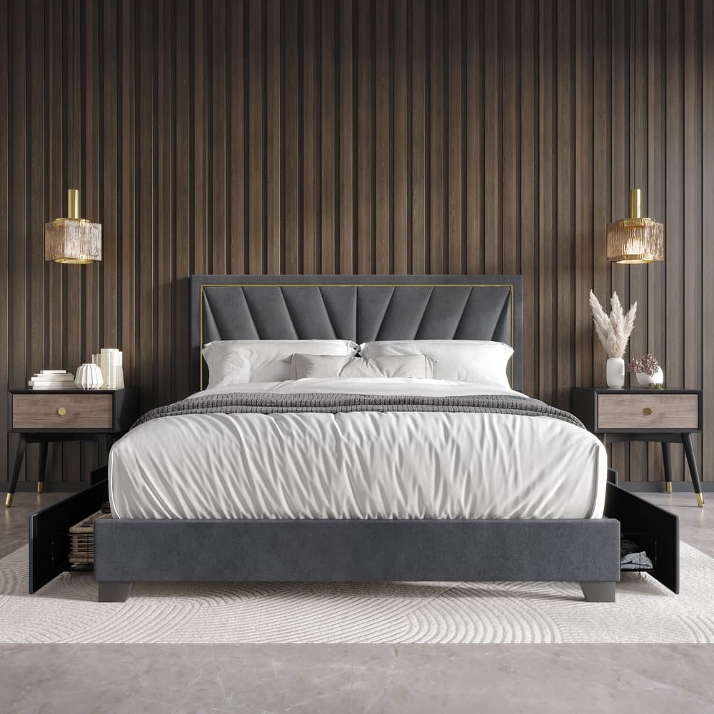 Valdez Upholstered Storage Platform Bed