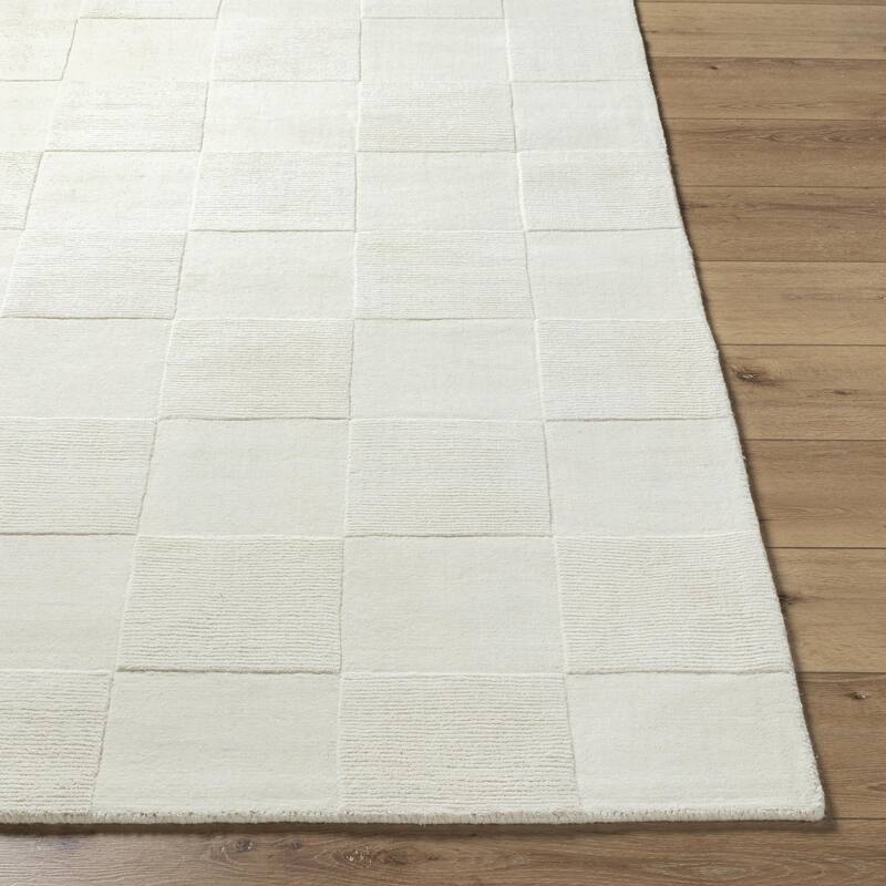 Nathan Casual Solid Color Wool Area Rug