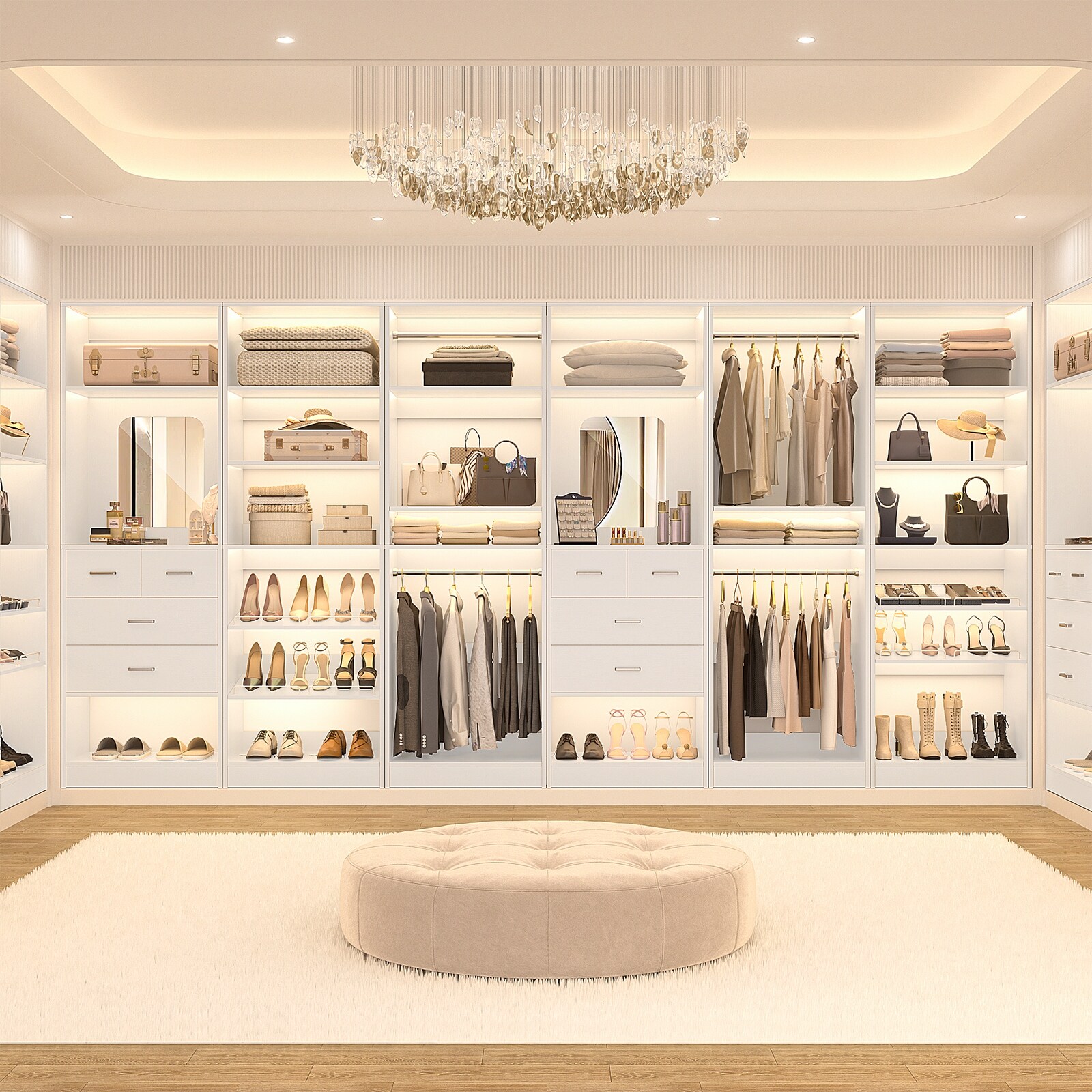 Cimly Set of 2 Freestanding Closet System with Shoe Racks Cimly Set of 2 Freestanding Closet System with Shoe Racks