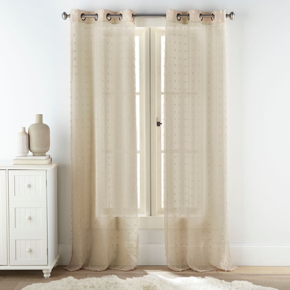 Grand Avenue Payton Solid Grommet-Top, Curtain Panel Pair