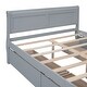 preview thumbnail 8 of 50, Full Wood Platform Bed with Drawers - Elegant Design, No Box Spring Needed