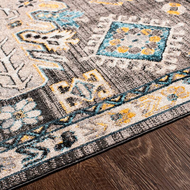 Livabliss Pamna Machine Washable Updated Traditional Area Rug