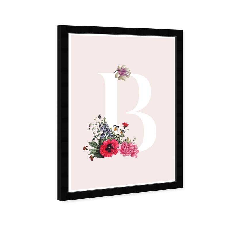 Wynwood Studio Prints Floral and Botanical Botanical B Pink and Pastel Pink Modern & Contemporary Wall Art Canvas Print
