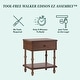preview thumbnail 17 of 21, Walker Edison Twin Bed with 1-Drawer Nightstand Bedroom Set