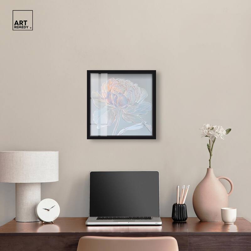 Embossed Flower II Shadowbox by Art Remedy